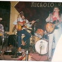 Jerry Fesendon, Roy Harris & Ira playing at Nicholodean in 1987